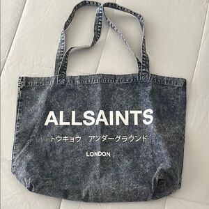 AllSaints Denim Tote Bag